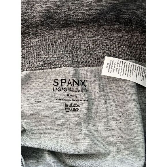 SPANX 50285R Women Sz Large Seamless Sculpt Legging Spacedye Cloudy Gray - Picture 3 of 8